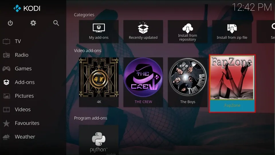 Fapzone addon