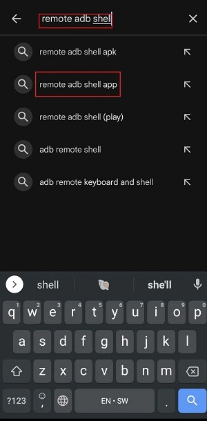 remote adb shell app
