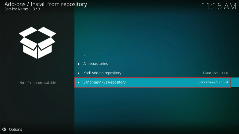 select sandmann79s repository